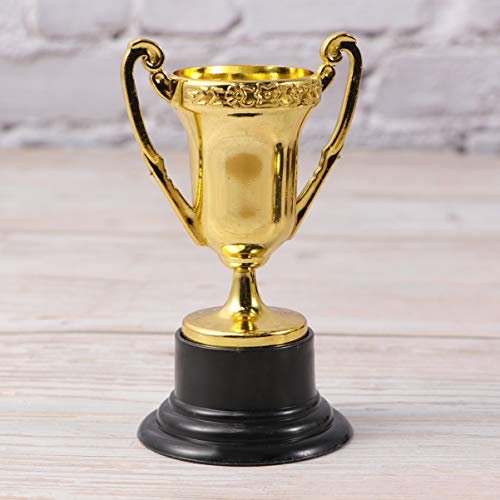 NUOBESTY Gold Award Trofeo - Juego de 20 vasos de recompensa con el premio D dorado de la reinfusión del premio Trofeo Trofeo Trofeo para niños y adultos