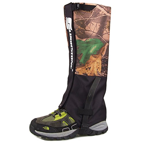 Oarea - Polainas de botas impermeables para caza altamente transpirables, polainas altas de pierna, leggings de nieve para senderismo, escalada, verde oscuro