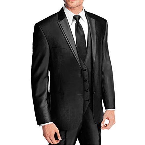 OcioDual Elegante Corbata Estrecha Color Negro Satinado Negra de Moda Poliester Unisex Tie Necktie Black Satin