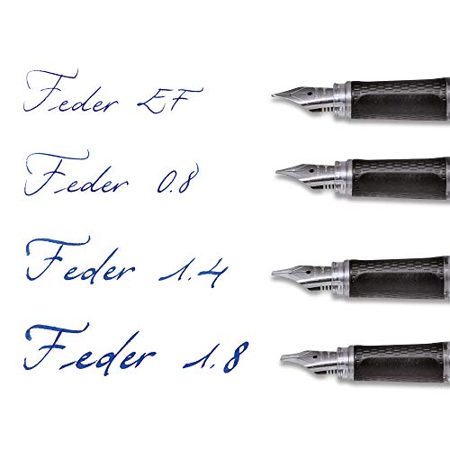 Online 12484 Handlettering2Go - Juego de escritura (bolígrafo de punta redonda, con pluma, 1 unidad), color negro