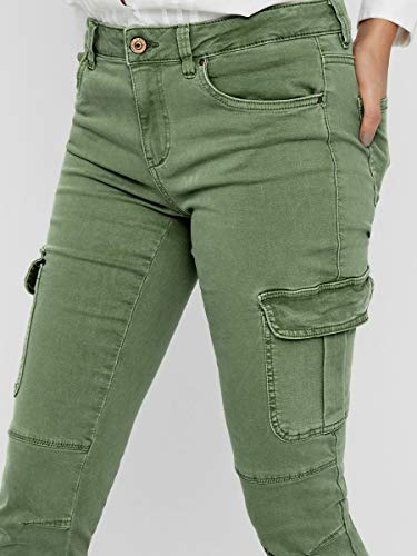 Only 15170889 Pantalones, Verde (Oil Green Oil Green), Talla Única (Talla del Fabricante: 38) para Mujer