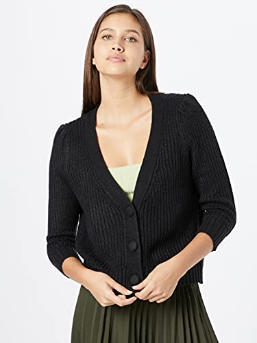 Only Onlkristin 3/4 Cardigan Knt Jersey, Negro, S para Mujer