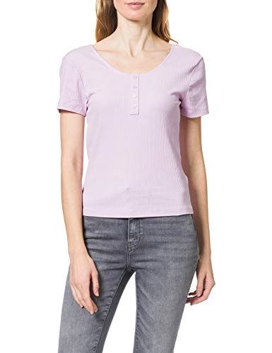 Only Onlsimple Life S/S Button Top Jrs-Chapa para niño Camiseta, Orchid Bloom, M para Mujer