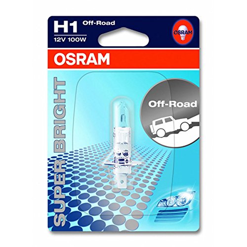 OSRAM OFF-ROAD Lámpara halógena de faros Super Brillante H1 62200-01B en Blister individual