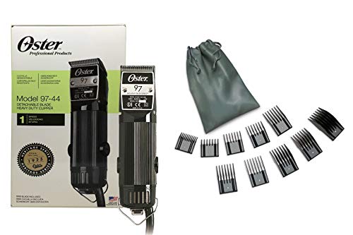 Oster Classic 97 Professional Clipper 220v And Free Original Oster 10 Pc Guide Comb Set