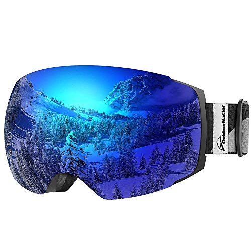 OutdoorMaster Gafas de esquí Pro - Lente Intercambiable sin Marco 100% Protección UV400 Gafas Ski Snowboard for Mujer & Hombre