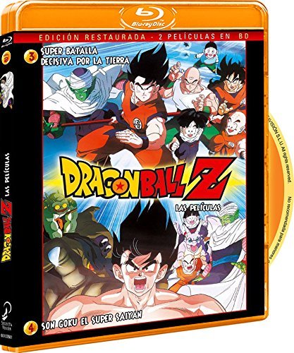 Pack Dragon Ball Z. Película 3: Super Batalla Decisiva Por La Tierra. Película 4: Son Goku El Super Saiyan. Bluray [Blu-ray]