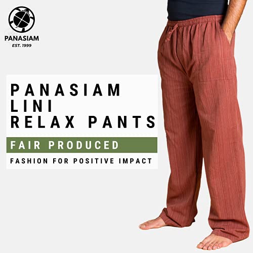 PANASIAM Relax Pants Cotton Lini, Grey, XL