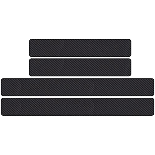 Pangtyus 4PCS Car Door Sill Guard Scuff Plate Decal Carbon Fiber Stickers, for Lexus CT200h F Sport ES LS IS GS LC RC GC RX UX NX LX GX