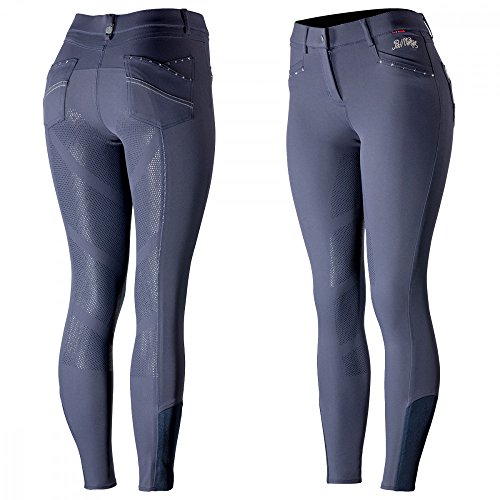 Pantalones de Montar con Asiento Completo de Silicona para Mujer B Vertigo Olivia