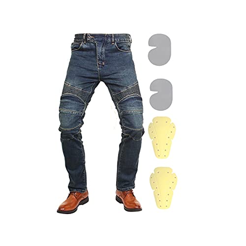 Pantalones de motociclista de invierno para hombre, para mejorar, tela de  mezclilla de alta elasticidad, resistente al desgaste, resistente al