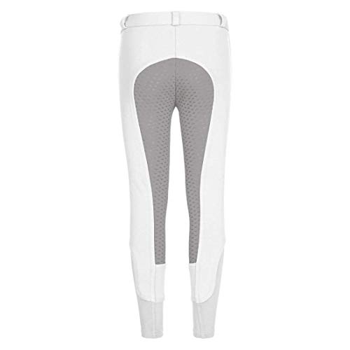 Pantalones Elt Waldhausen de equitación, deportivos, de silicona, color Blanco, tamaño 122