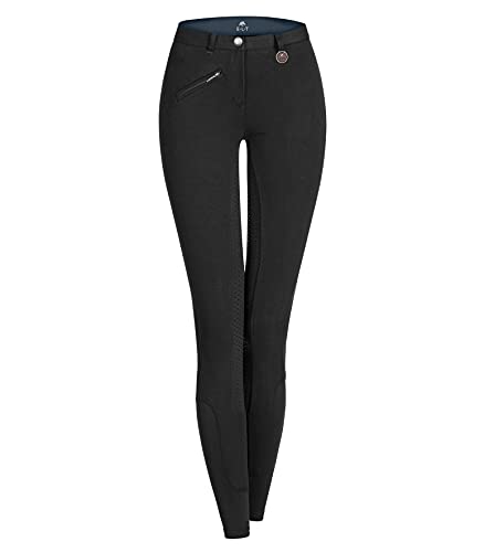 Pantalones Elt Waldhausen de equitación, deportivos, de silicona, color Negro , tamaño 128