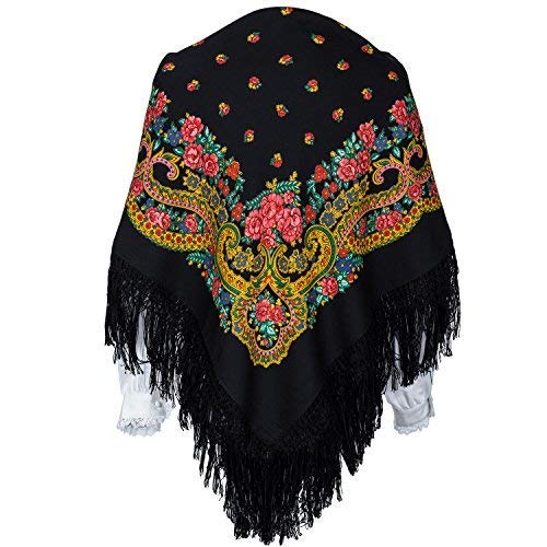 Pañuelo portugués, Pañuelo o mantón para mujer (Negro), Mantón tradicional