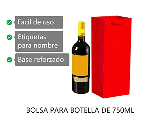 Paquete Bolsas de Papel de Carton para Botellas de Vino, Embalaje Botellas Vino para Aniversario, Cumpleaños y Festival. (Plata,12unidades)