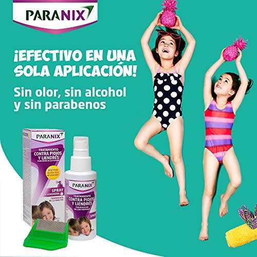 Paranix Spray Tratamiento para Piojos y Liendres - Incluye Lendrera - Sin insecticidas - 100 ml
