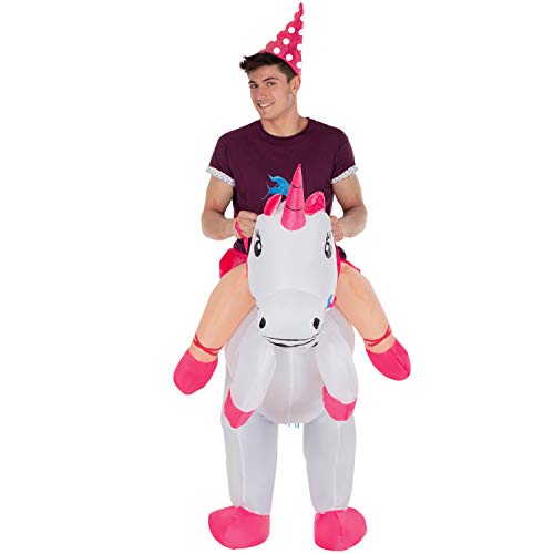 Paseo Adulto En Disfraz Inflable De Unicornio Caballo Mágico Disfrazarse Para Mujer Y Hombre , color/modelo surtido