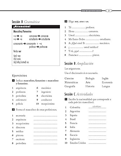 Pasos 1 Spanish Beginner's Course (Fourth Edition): Activity book