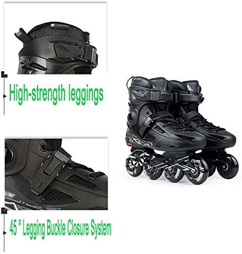 Patines en línea Cuchillas de Rodillos de una Sola Fila para Adultos Zapatos de Patinaje de Velocidad en línea Fibra de Carbono Principiante Deportes ...