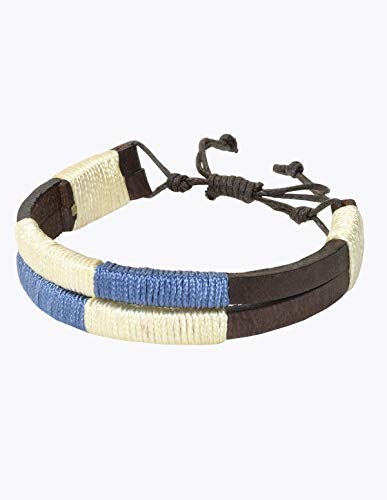 PELPE - Cinturón argentino de piel, con pulsera de hilo y cuero a juego. Cinturón bordado sobre cuero, para hombre y mujer. Cinturones argentinos Polo (85)