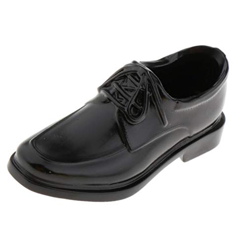 perfeclan Zapatos De Vestir Masculinos A Escala 1/6 Personalizados PU Cuero para - La Cabeza Cuadrada