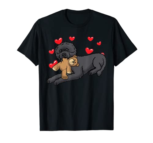 Perro Cão De Água Português Perro De Agua Portugués Peluche Camiseta