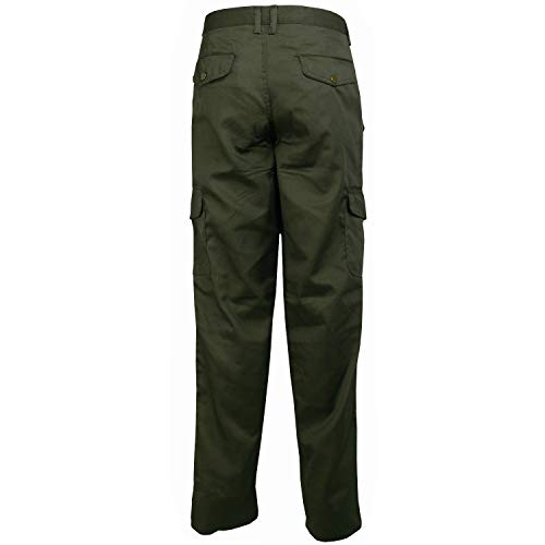 Petersabitidalavoro Pantalones de trabajo de camuflaje multibolsillos para caza, pesca, setas Verde 56