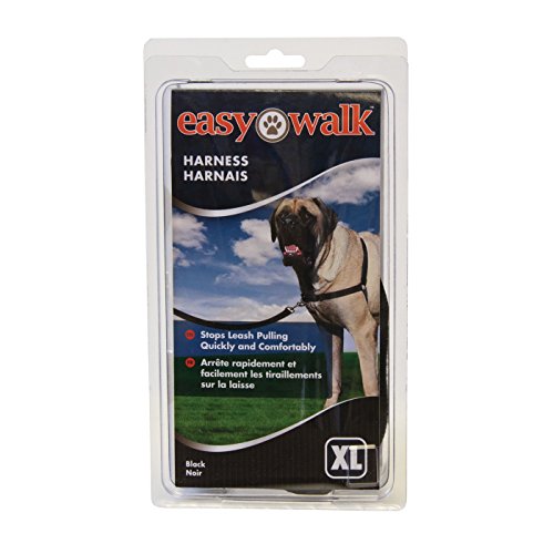 PetSafe Easy Walk Arnés para Perros, Grande, Negro/Beige, 1,8 m de Plomo