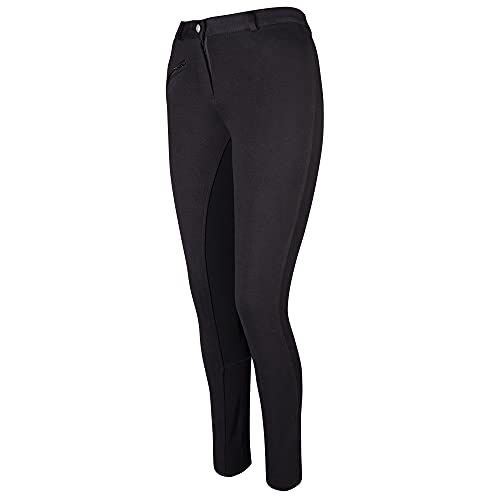 Pfiff 101197 - Pantalones de equitación para mujer, color Negro (Black), talla 38