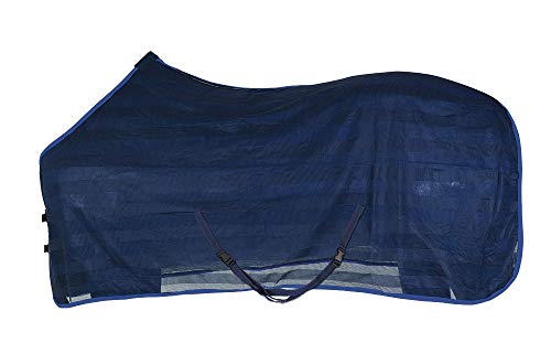 PFIFF 102309-20-135 - Manta antimoscas para Caballos, Talla única, Color Azul