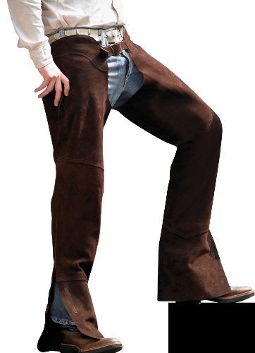 PFIFF Leder Chaps Pantalones, Unisex, marrón, Small