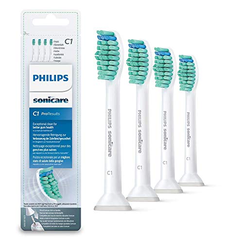 Philips sonicare HX6016/26 pro results - Lote de 4 cabezales de recambio estándar para cepillo de dientes