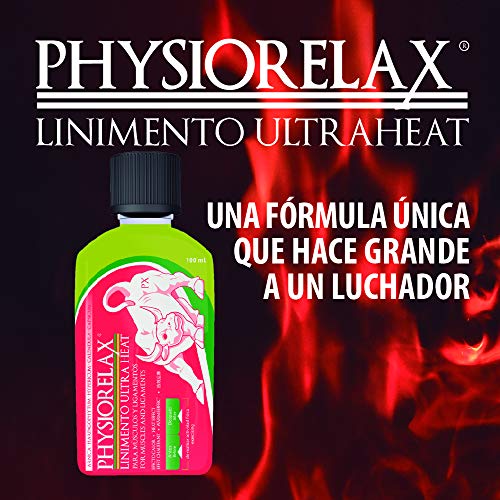 Physiorelax Linimento Ultra Heat 100 ml | Linimento Efecto Calor para el Masaje | Con Ingredientes Naturales 100ml