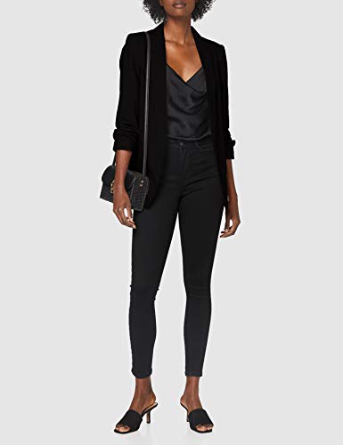 PIECES Pcboss 3/4 Blazer Noos Chaqueta de Traje, Negro (Black Black), 42 (Talla del Fabricante: X-Large) para Mujer