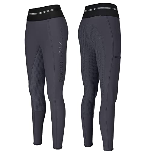 Pikeur GIA Grip Athleisure - Pantalones de equitación para mujer, Unisex adulto, color gris oscuro, tamaño 44