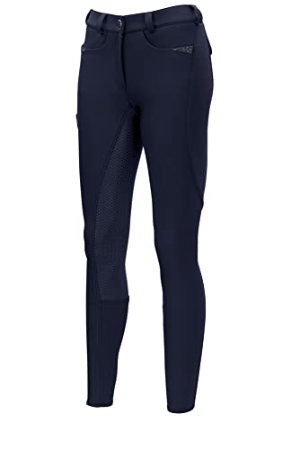 Pikeur Laure Winter 2021/2022 - Pantalones de equitación (tejido Softshell, agarre en color azul oscuro)