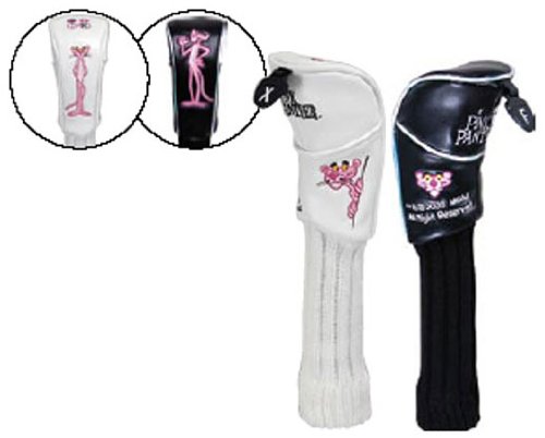 Pink Panther 180 cc Golf Utility UT Sock Type Head cover WHITE [JAPAN] [Sports] (japan import)