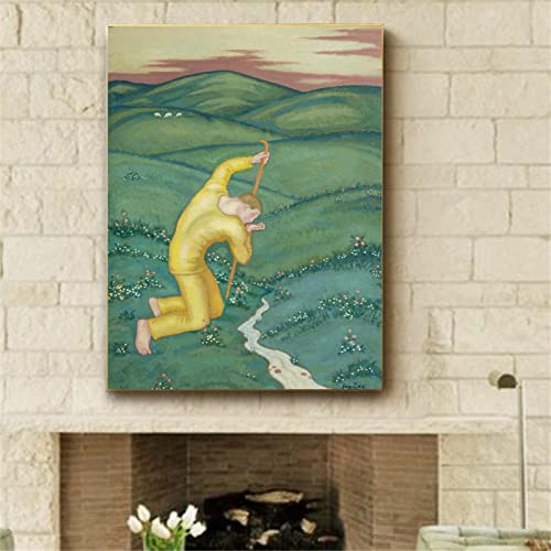 Pintura abstracta Impresión de acuarela El pastor de Eugène Zak Decoración del hogar enmarcada Noche estrellada y los astronautas de Alma Thomas