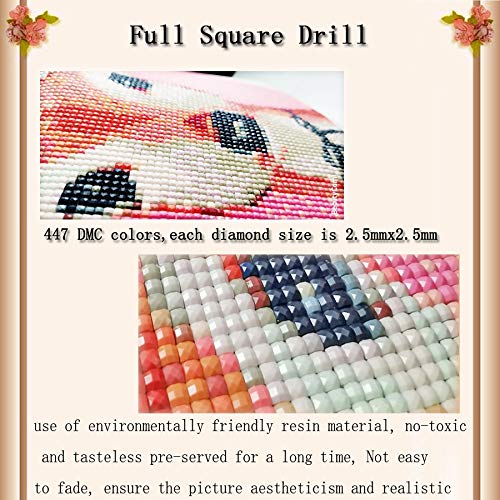 Pintura de Diamante DIY 5D Talla Grande Taladro Completo Tacones rojos Números Diamond Painting Kits pedrería Cristal Embroidery Cross Stitch Art Craft Home Wall Decor F1272 FanChA9S-30x40cm