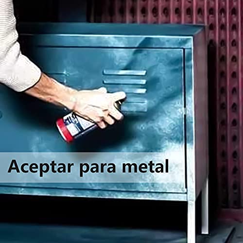 Pintura Spray 400ml para Metal/Madera/Plástico (Cromo Plata, 1 Bote)