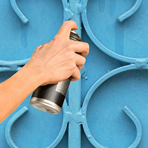 Pintura Spray Negro Mate 400ml ANTIOXIDANTE para metal / anti oxido para metales, hierro, aluminio, acero / Para exteriores - interior aplicación sin imprimacion