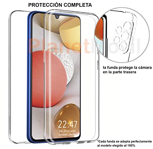 PLANETMOVIL Funda 360 para Xiaomi Redmi Note 10 / 10S (6,43 Pulgadas) Carcasa Doble Cara Delantera + Trasera TPU Rigido Dos Partes Máxima Visión Transparente