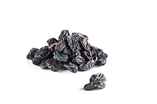 PlantLife Pasas BÍO "Black Bukhara" 1kg – pasas negras crudas – secadas a la sombra – sin endulzantes ni conservantes sulfurosos - 100% reciclable