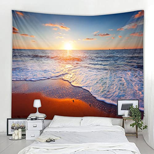 Playa tropical palmera tapiz colgante de pared mar vela paisaje tapiz decoración del hogar tela de fondo A4 150x200cm