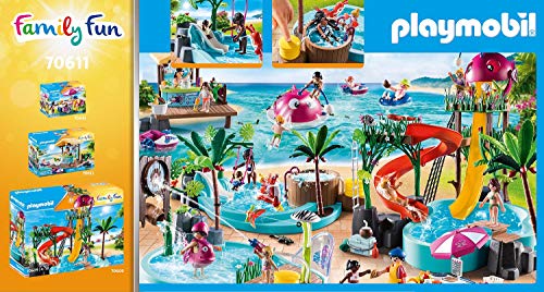 Playmobil Family Fun 70611 Piscina Infantil con Jacuzzi para Jugar con Agua, a Partir de 4 años