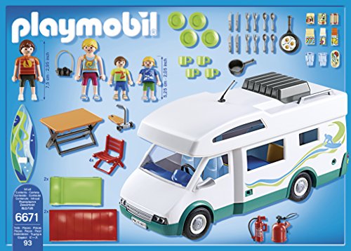 PLAYMOBIL Summer Fun 6671 Caravana de Verano, A partir de 4 años