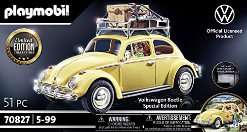 PLAYMOBIL Volkswagen 70827 VW Beetle - Edición Especial, A partir de 5 años