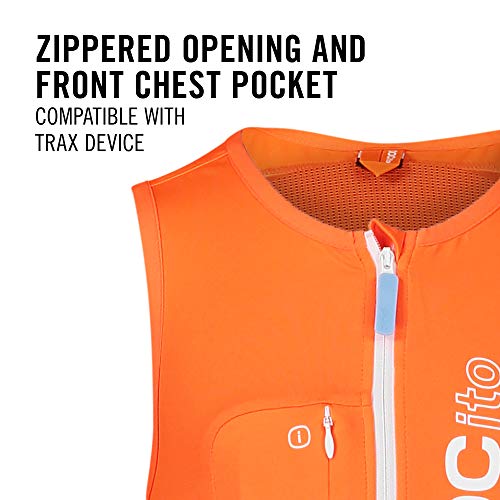 POC Pocito Vpd Air Vest Casco de esquí para niños, Fluorescent Orange, L