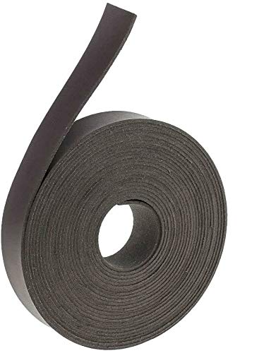 POFET Tiras de cuero para manualidades de piel, 5 metros, 2 cm de ancho, para cordón de cuero plano y cordones, color negro