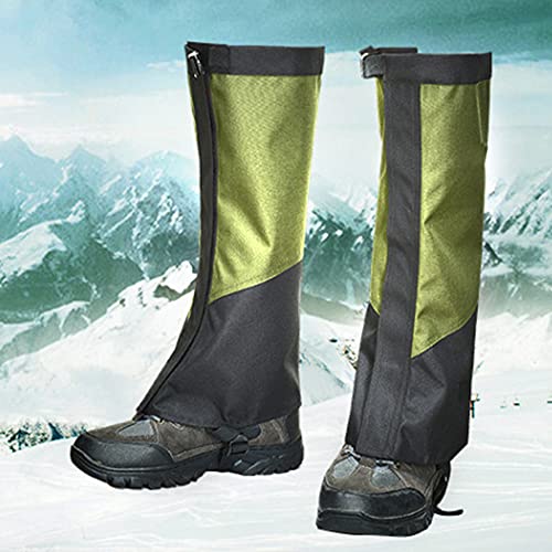 Polainas de pierna, polainas altas de montaña, resistentes a la abrasión para botas de nieve al aire libre, senderismo, caza, escalada en hielo, esquí